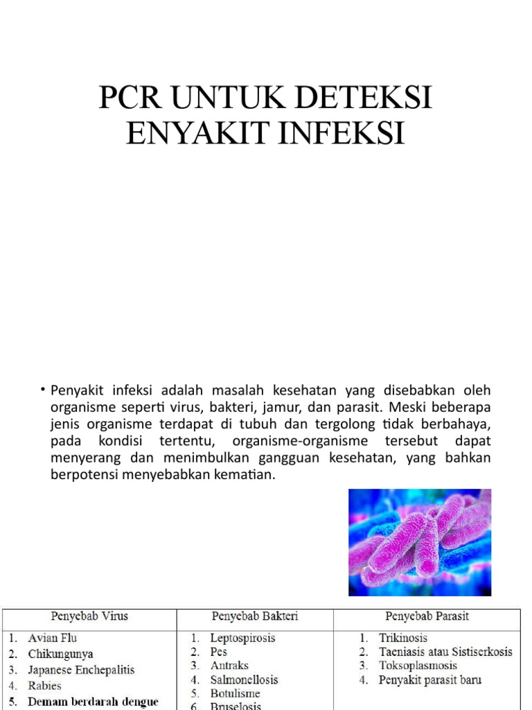 Aplikasi PCR Diagnosis Penyakit Infeksi PDF