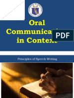 Principles of Effective Speech Writing Focusing on Logical Organization