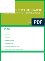 Galénique Phytothérapeutique