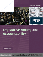 (Cambridge Studies in Comparative Politics) John M. Carey-Legislative Voting and Accountability-Cambridge University Press (2008)