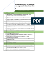 Programa de Mantenimiento - Sistema OFF-Grid Ground Mount - V1