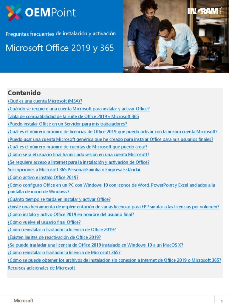 Instalación y Activación de Office 2019 y 365 | PDF | Microsoft Office ...