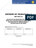 Informe de ensayos de materiales viales en tramo Rurrenabaque - Riberalta