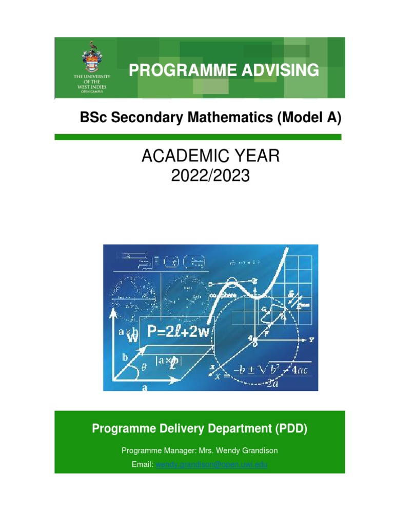 BSc Secondary Mathematics Program Guide | PDF | Teaching Method | Geometry