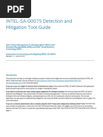 INTEL-SA-00075 Detection and Mitigation Guide 1.1