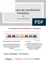 Clase Teórica Compuestos de Coordinación y Complejos