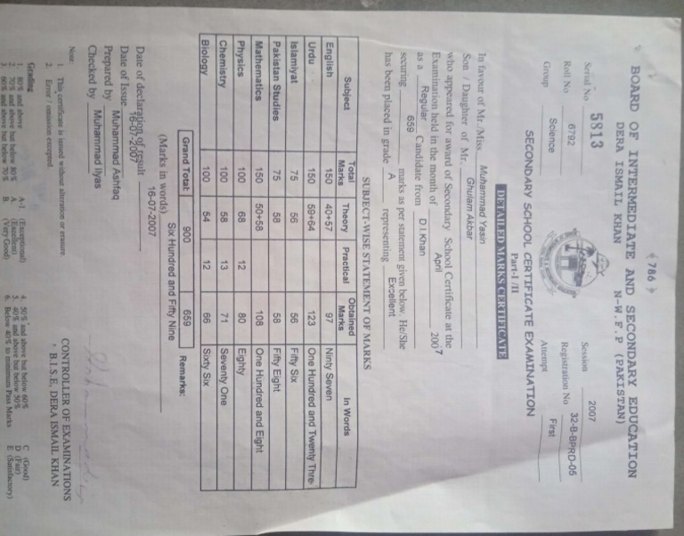 matric-dmc-pdf