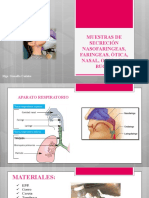 Muestras diagnósticas de secreciones respiratorias y bucales