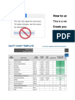 Gantt Chart Template