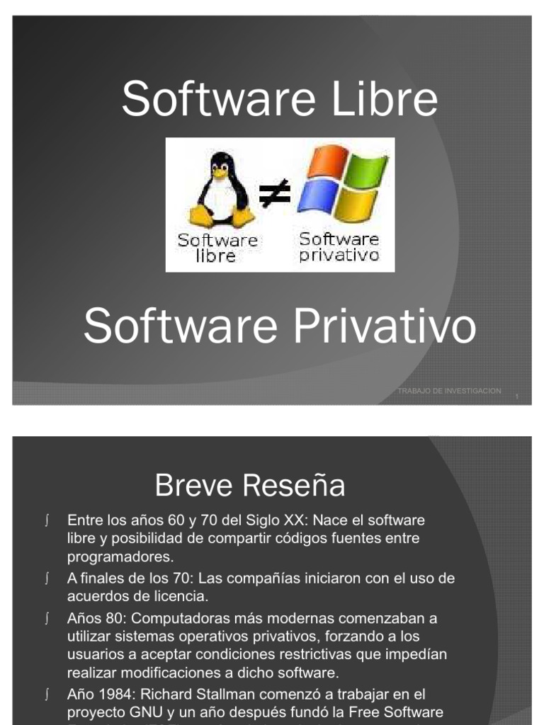 Software Libre y Privado | PDF