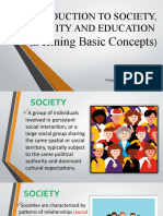 Intro To Society Community and Education