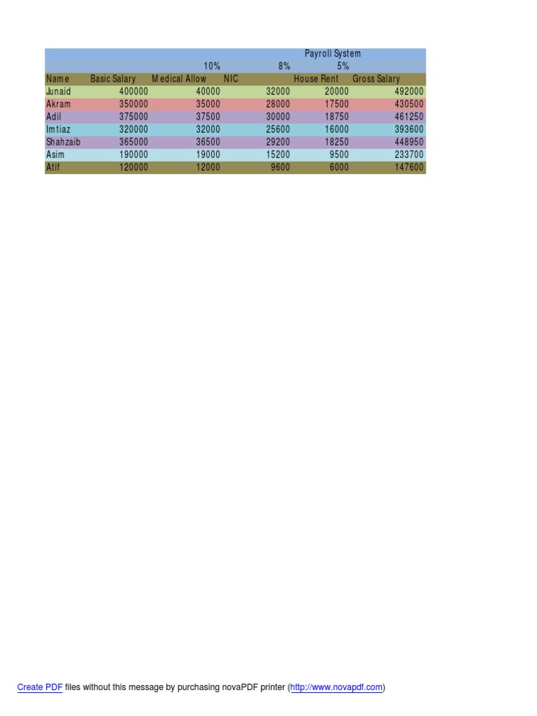 Payroll System | PDF