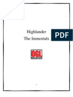 Highlander - The Immortals - OGL