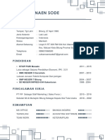 Format CV