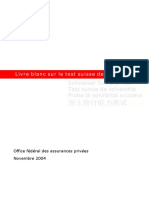 Livre Blanc Sur Le Test Suisse de Solvabilité (PDFDrive)