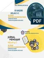 Jurnal Mengajar Dan Daftar Hadir Kelas 5 C