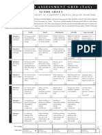 Threshold Assessment Grid (Tag) : Score Sheet