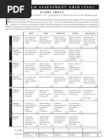 Threshold Assessment Grid (Tag) : Score Sheet