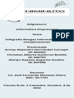 Infografía Riesgos Informáticos y Sus Complicaciones PDF