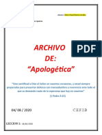 Archivo de Apologetica