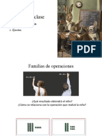 Ruta de La Clase: 1. Conocer Las Familias de Operaciones. 2. Ejercitar