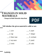 Changes in Materials When Bent