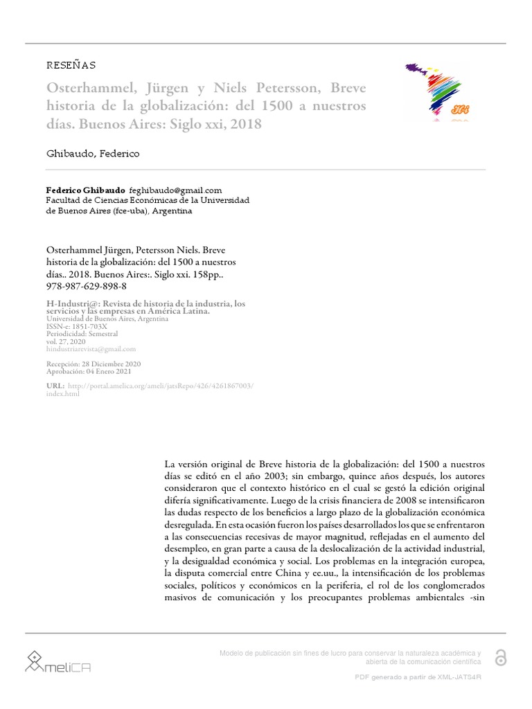 Breve historia de la globalización | PDF | Historia