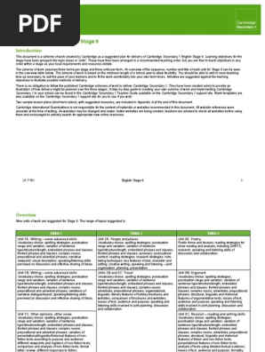 Scheme of Work English Stage 9.v1
