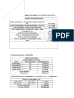 Presupuesto General Eleven and Eleven Spa