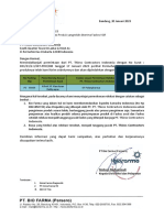 Surat Permohonan Relokasi VGR Untuk PT. Thiess Contractors Indonesia TGL 200123