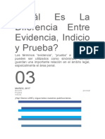 Cuál Es La Diferencia Entre Evidencia, Indicio y Prueba