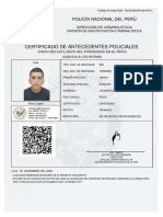 Certificado policía Perú sin antecedentes
