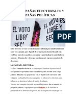 OPINIÓN PÚBLICA Campañas Electorales y Políticas