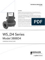 Goulds Pumps WS D4 3888 Submersible Sewage Pump Technical Brochure