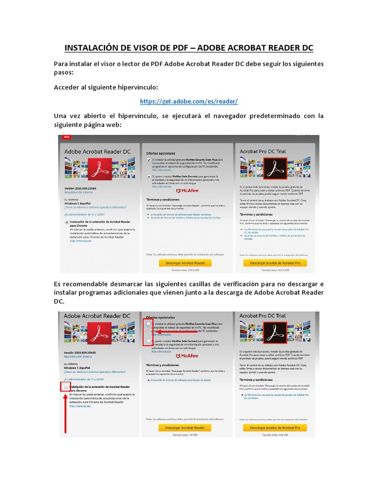 Instalar Adobe Acrobat Reader DC | PDF
