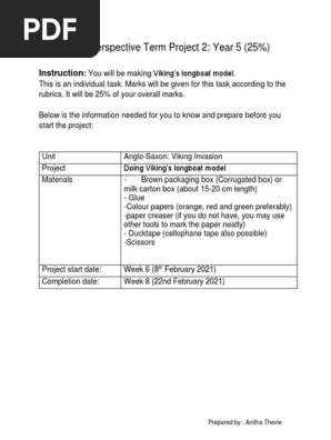 Year 5 GP Project TERM 2