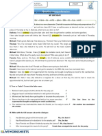 Reading Comprehension Present Perfect 2