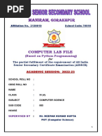 Class 11 Practical Record File 2022-23