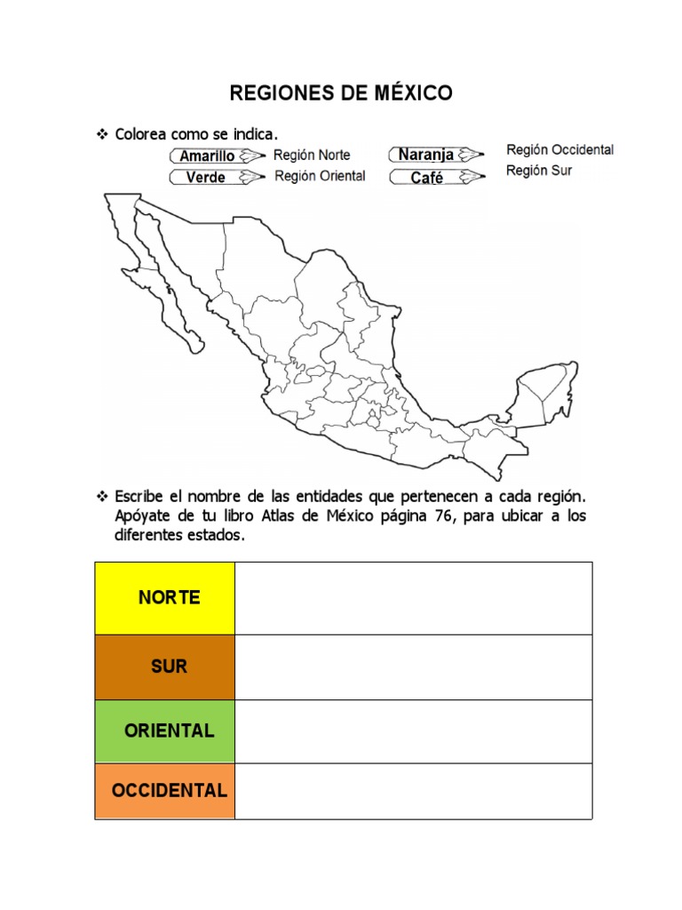 Regiones de Mexico | PDF
