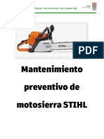 Mantenimiento Preventivo de Motosierra STIHL