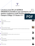 Cronología de La Química Orgánica (Científicos Que Aportaron A La