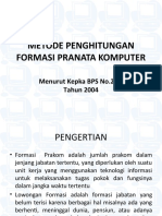 Metode Penghitungan Formasi JFPK