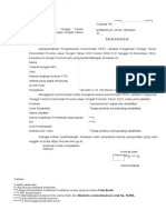 Format Surat Lamaran PPPK TEKNIS 2022