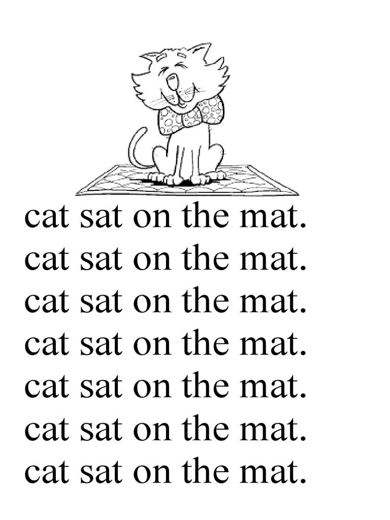 The Cat Sat Book