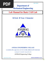 Ii B.tech Cad Cam Lab