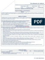 Programa de Auditoría - Ingresos