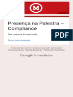 Presença Na Palestra - Compliance
