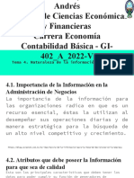 Tema No 4. Naturaleza de La Información Financiera