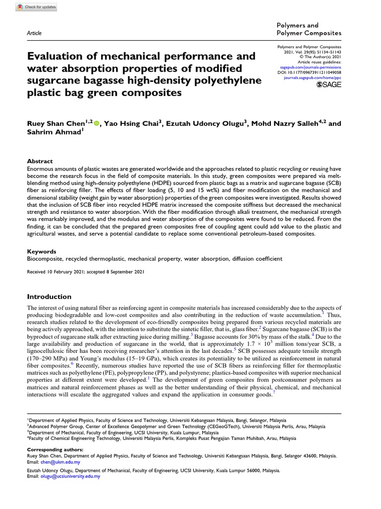 Polymers Composites Pdf Composite Material Polyethylene