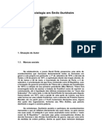 A Sociologia em Émile Durkheim